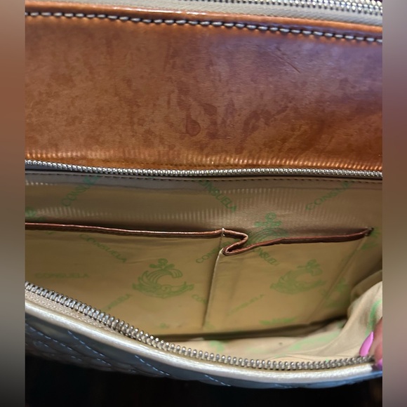 Consuela Candy Crush Quilted Metallic Champagne Slim Crossbody Bag Retired - Picture 14 of 16